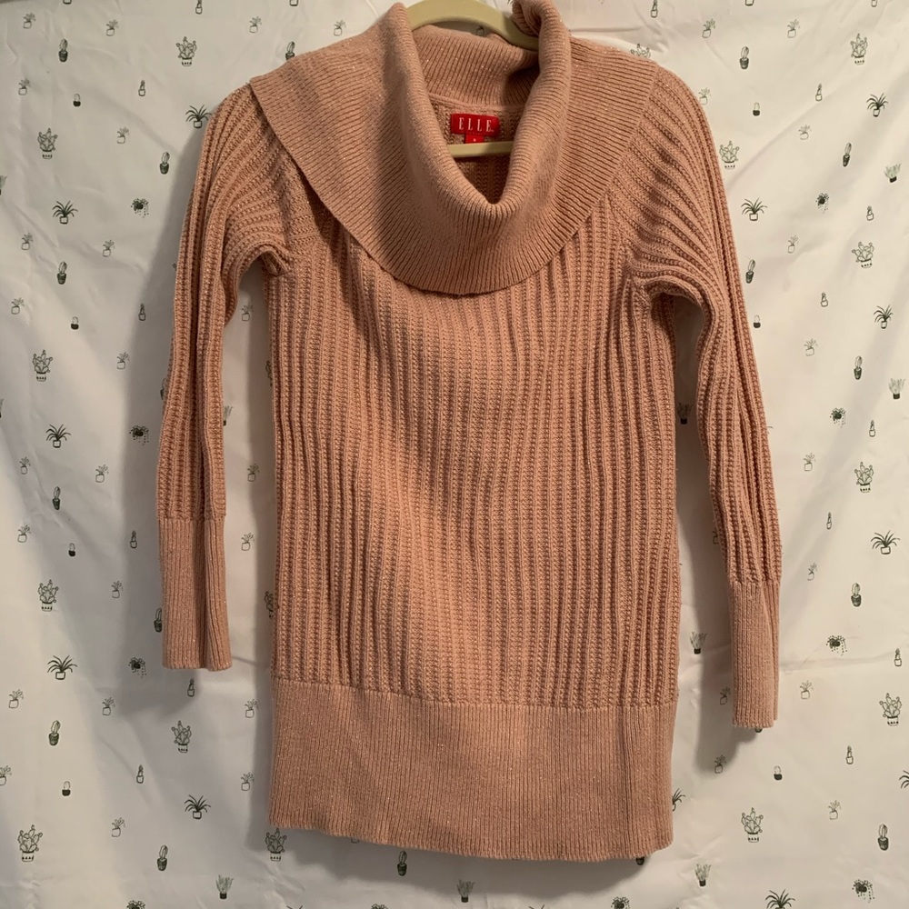 ELLE Soft Pink Sparkle Sweater